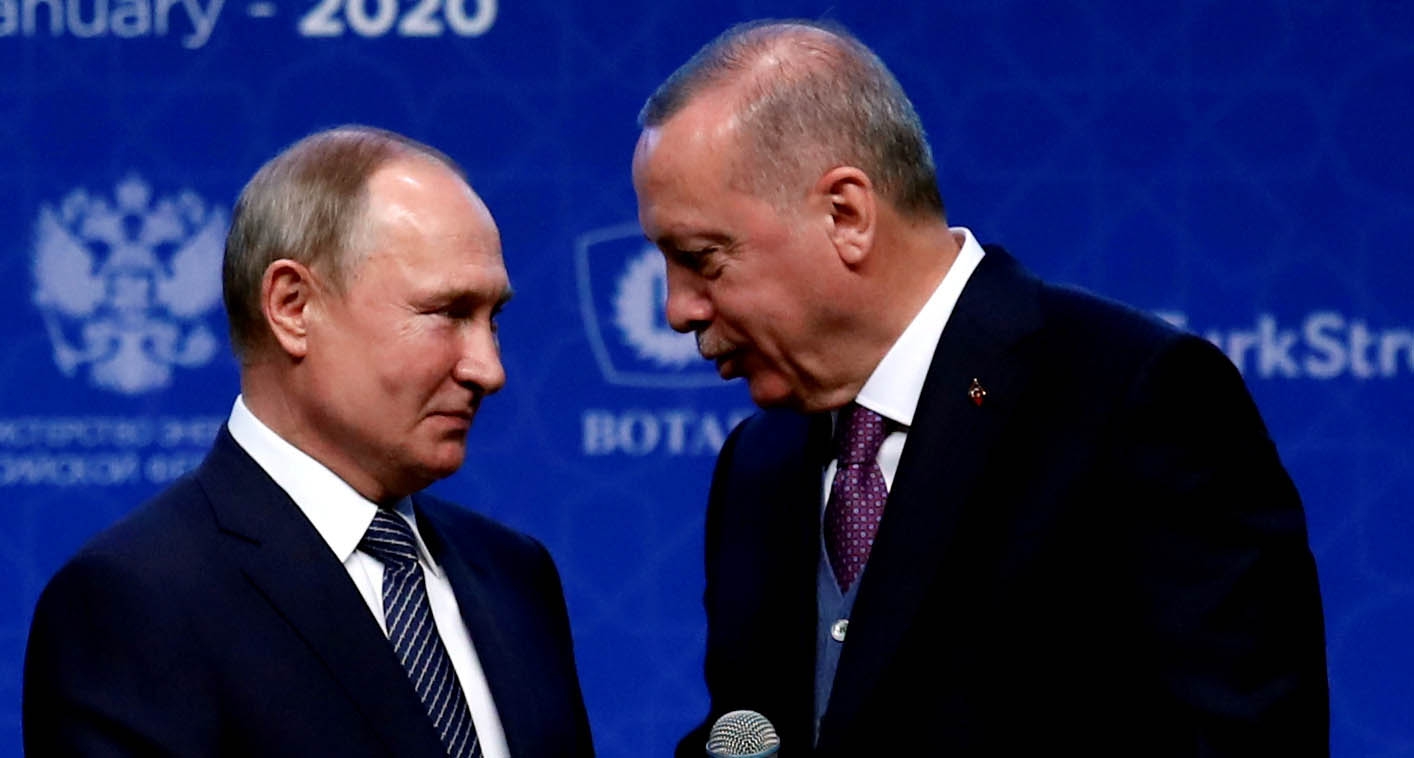 Turkish President Recep Tayyip Erdogan and his Russian counterpart Vladimir Putin meet in Istanbul in January