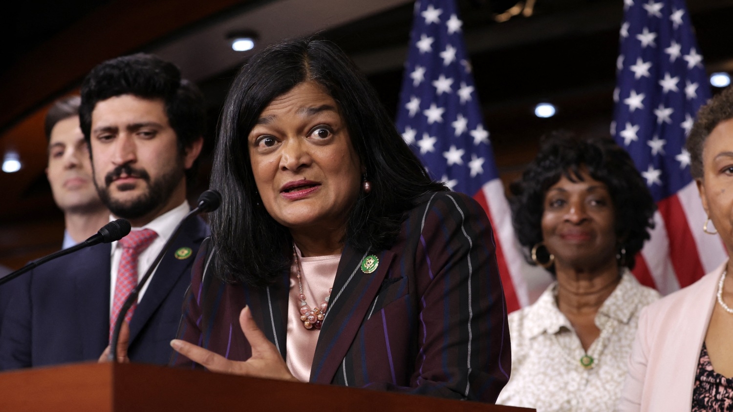 Pramila Jayapal is the head of the House Progressive Caucus which has more than 100 members of Congress.