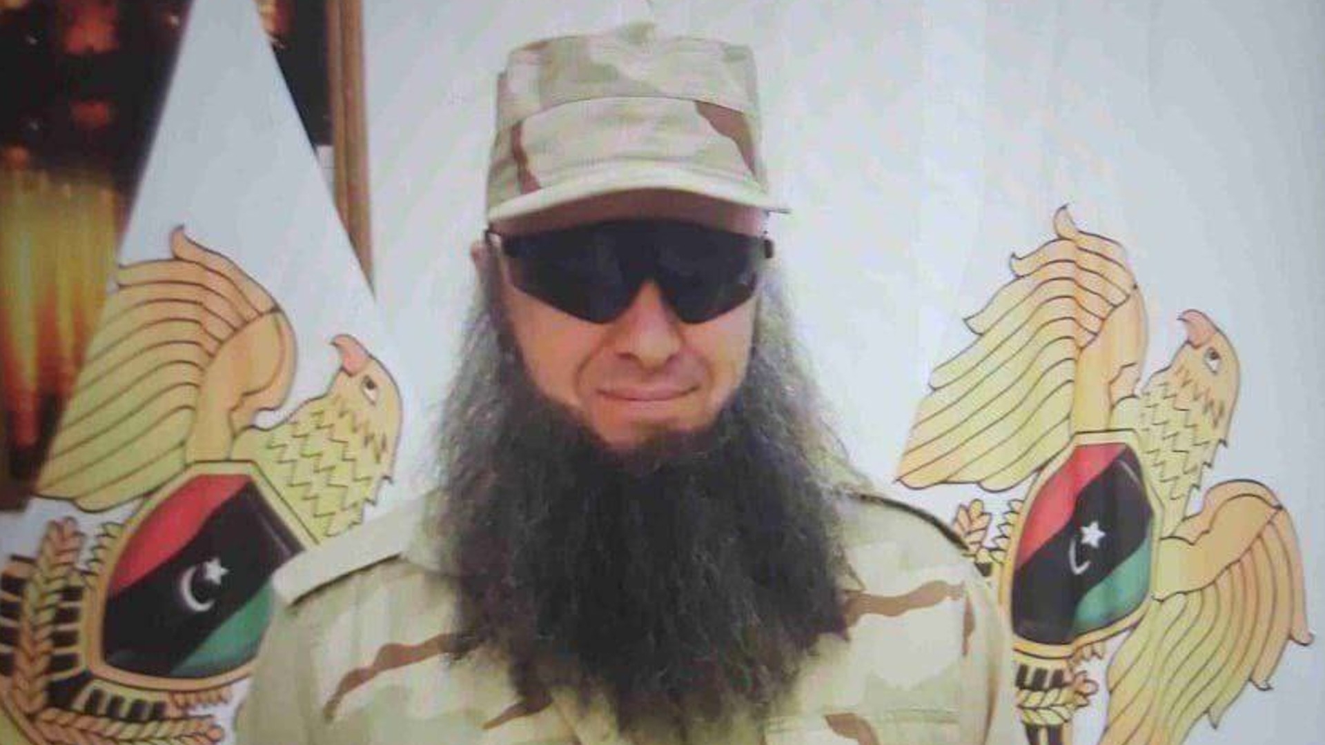 A leaked image purportedly showing Wagner leader Yevgeny Prigozhin disguised as a Libyan military commander (Screengrab)