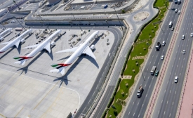 Tarmac de l’aéroport de Dubaï, aux Émirats arabes unis (AFP)