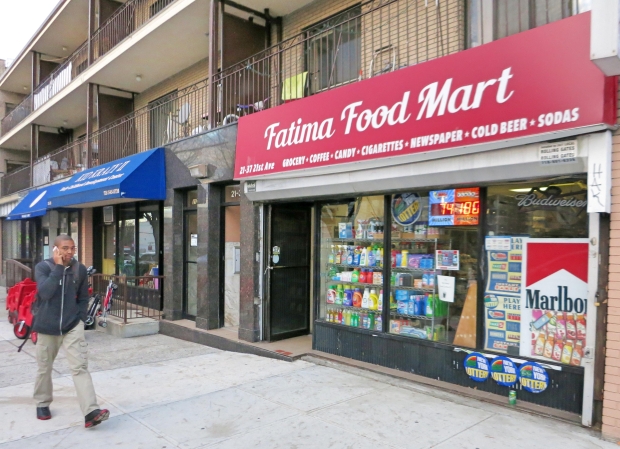 Saker Haque's shop in Queens (MEE/James Reinl)
