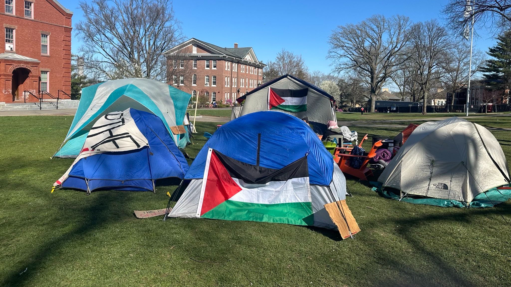 Tufts along with Emerson College and MIT have launched their own encampments (MEE/Supplied)