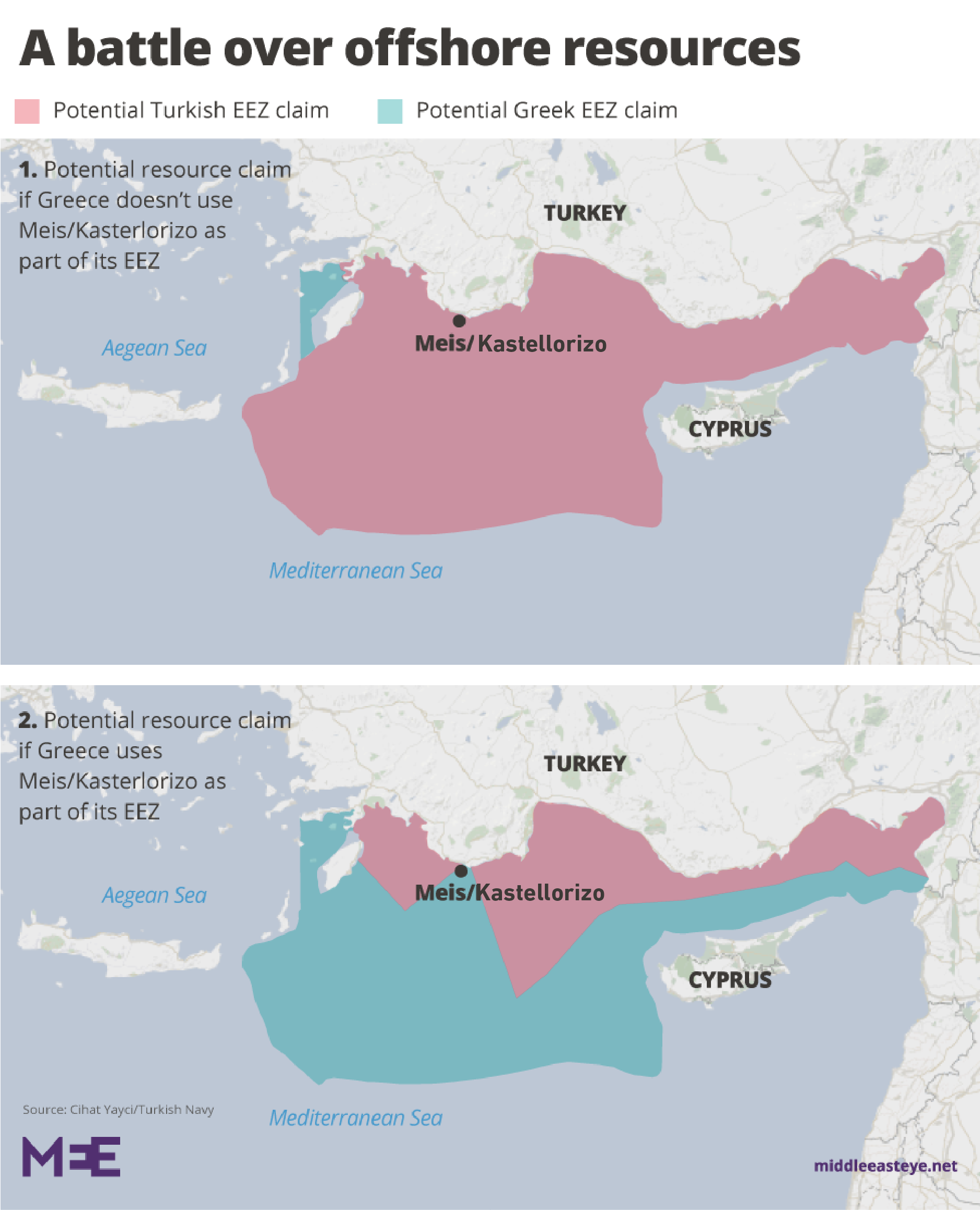 Turkey-Greece gas map