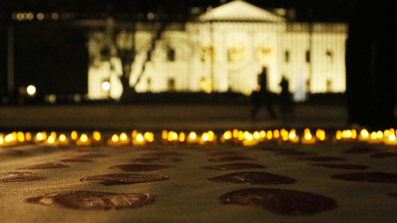 A vigil is held outside the White House on 8 December 2023 to commemorate the Palestinian lives lost in Israel's military campaign in Gaza.